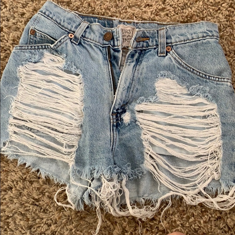 Refurbished Levi’s with distressed front